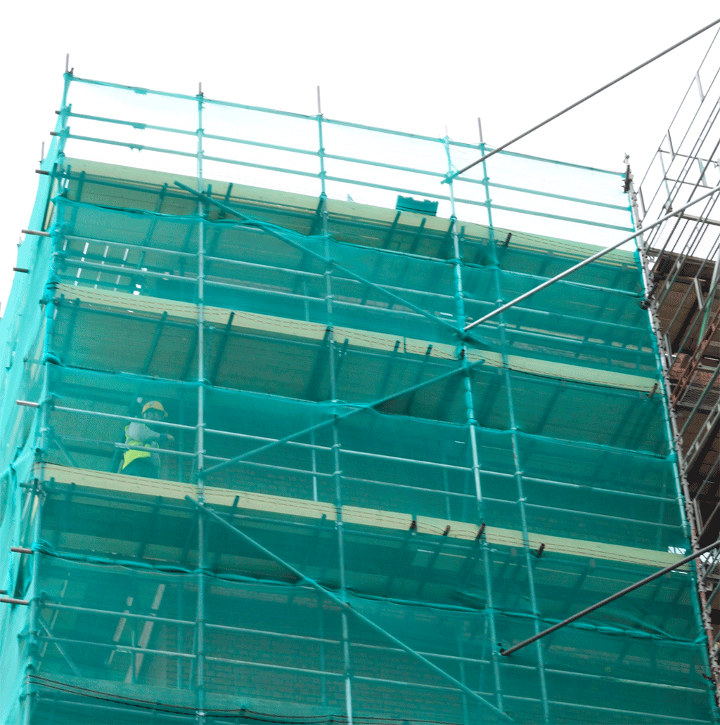 сетка строительная фасадная зеленая для забора