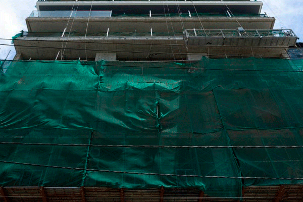 сетка защитная фасадная зеленая